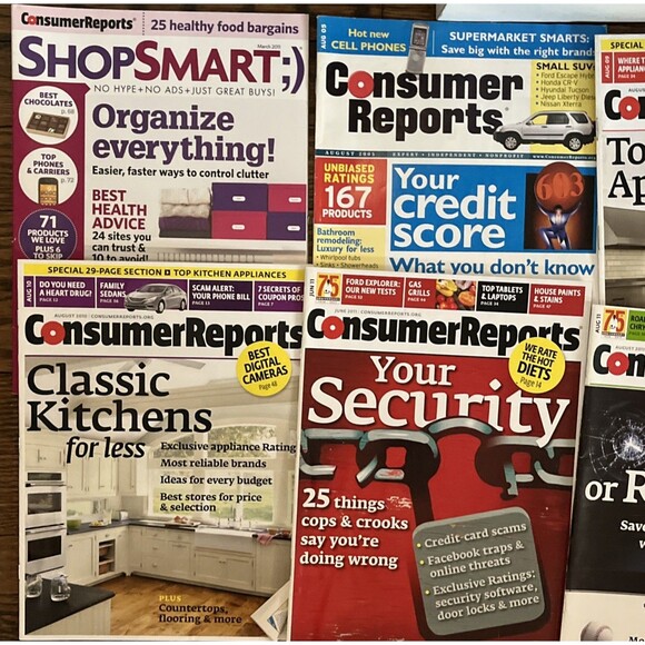 Lot of 6 Consumer Reports Magazines Shop Smart Best Buys - Picture 2 of 3